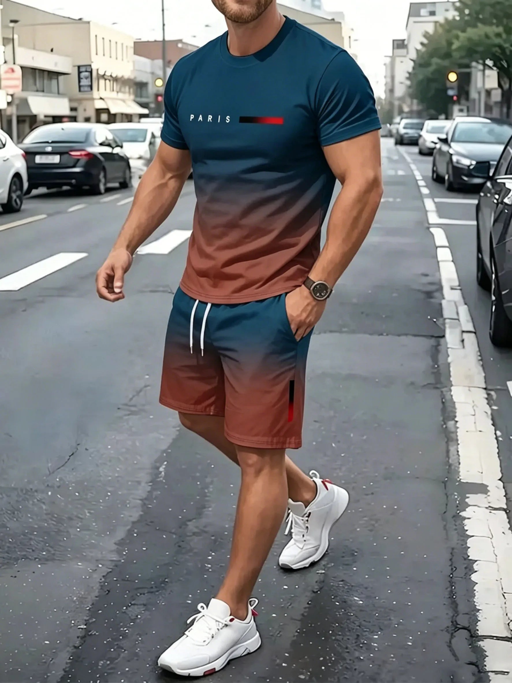 Men's Gradient Fitness 2-Piece Set