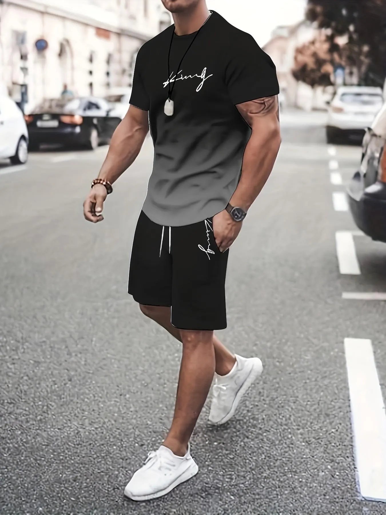 Men's Gradient Fitness 2-Piece Set