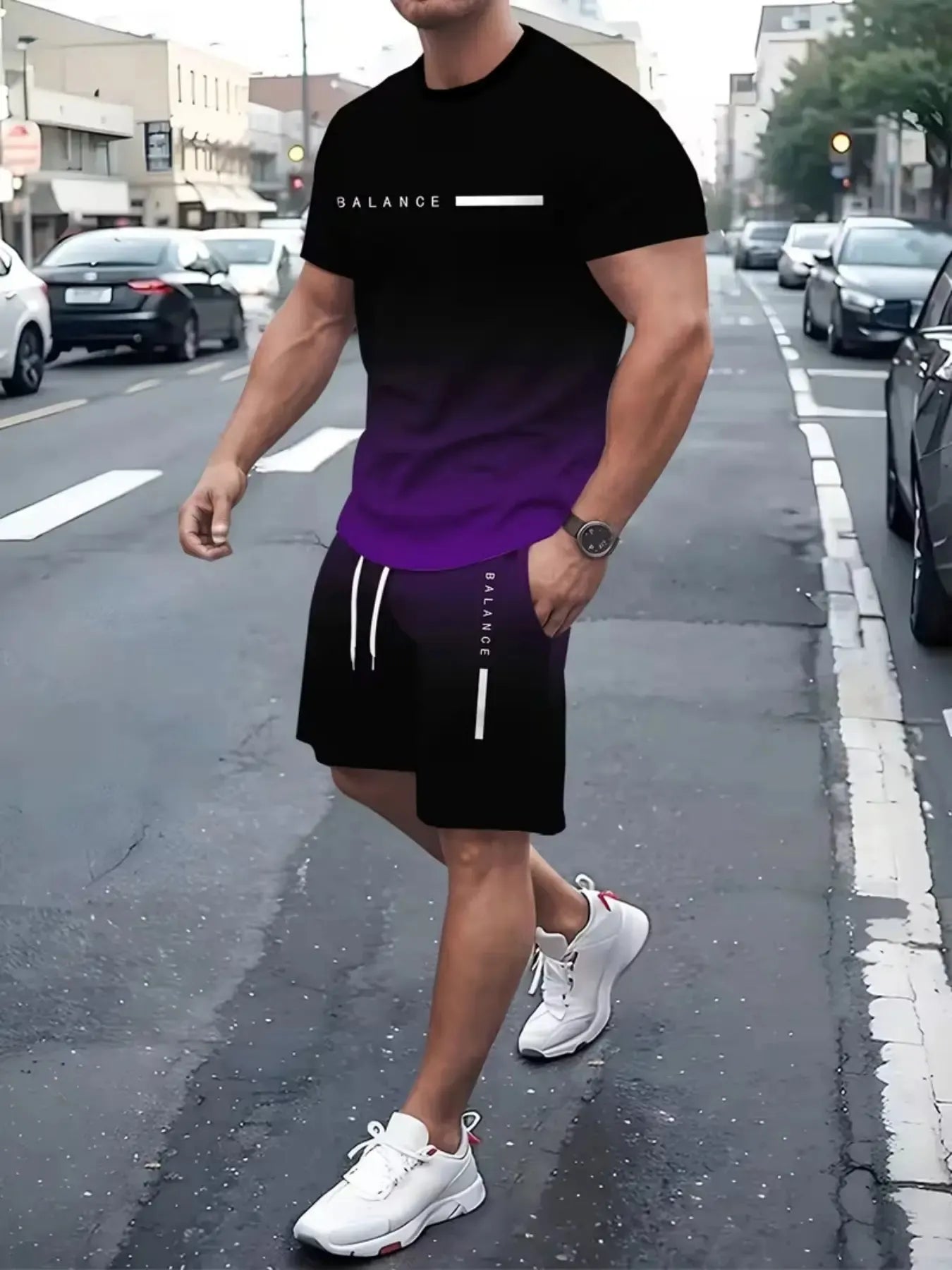 Men's Gradient Fitness 2-Piece Set