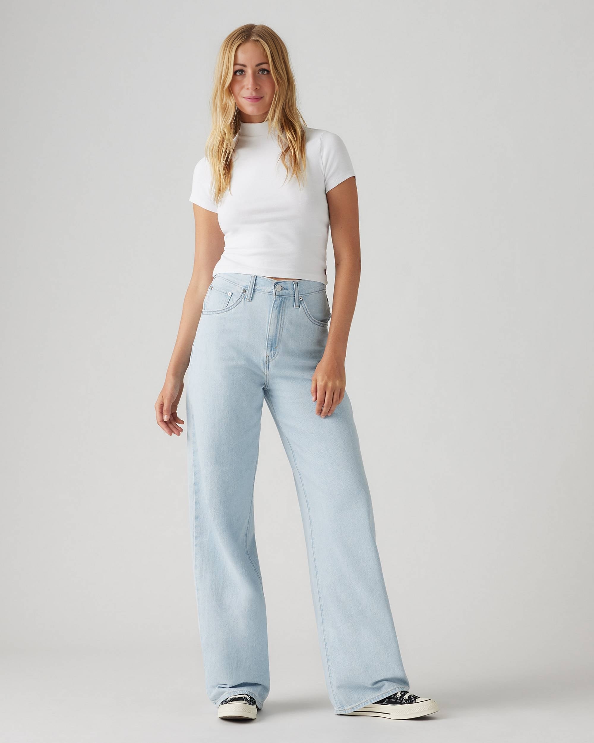 Adjustable Womens Cinch Baggy Jeans