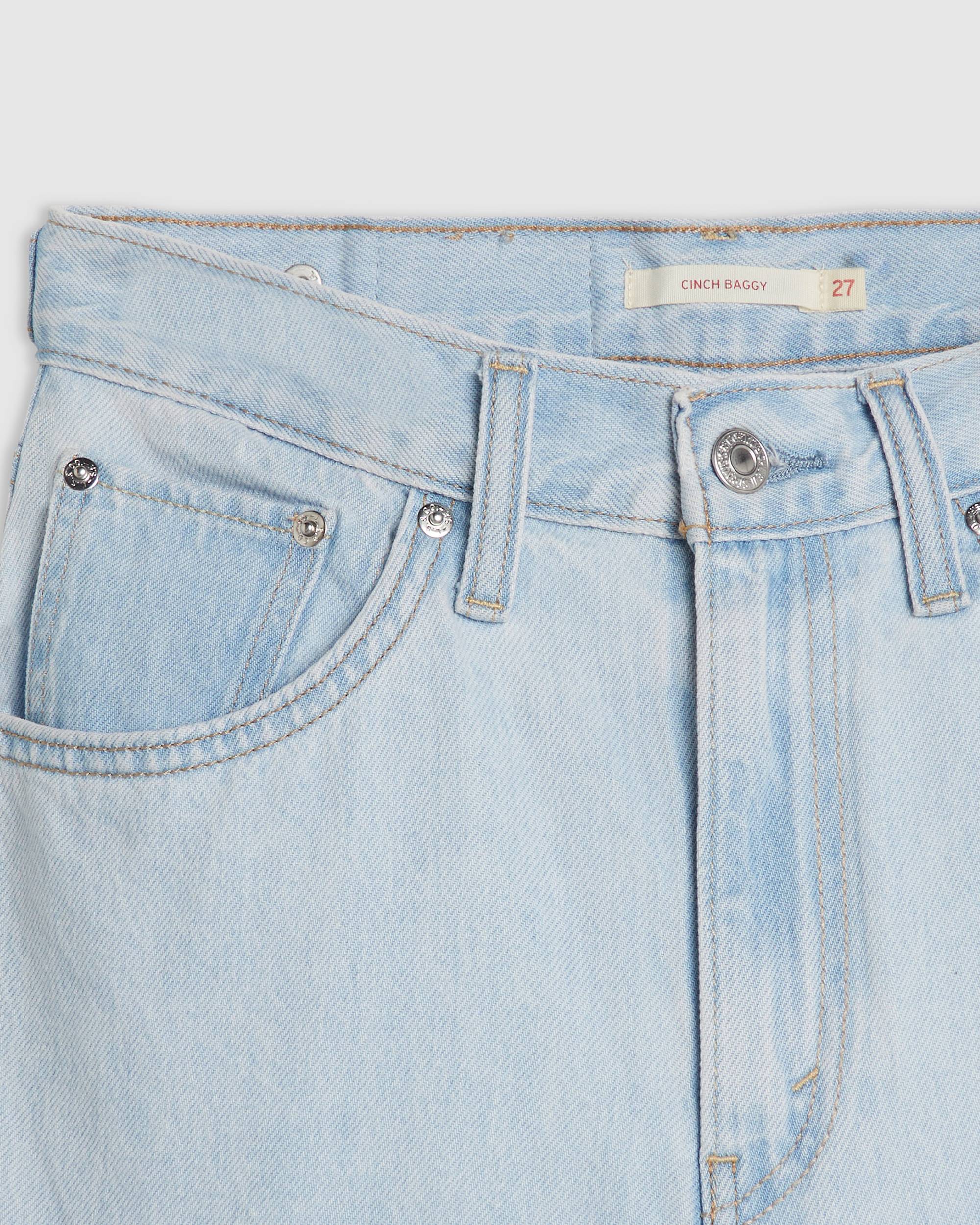 Adjustable Womens Cinch Baggy Jeans
